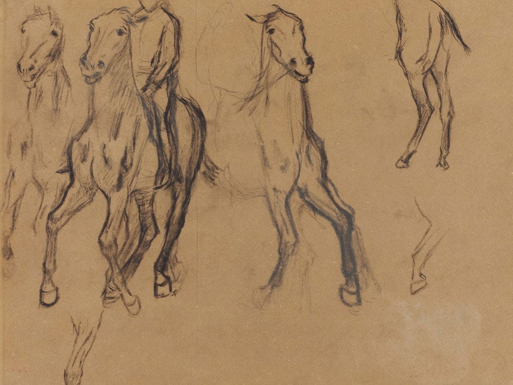 Study Of Horses By Edgar Degas - Image 7