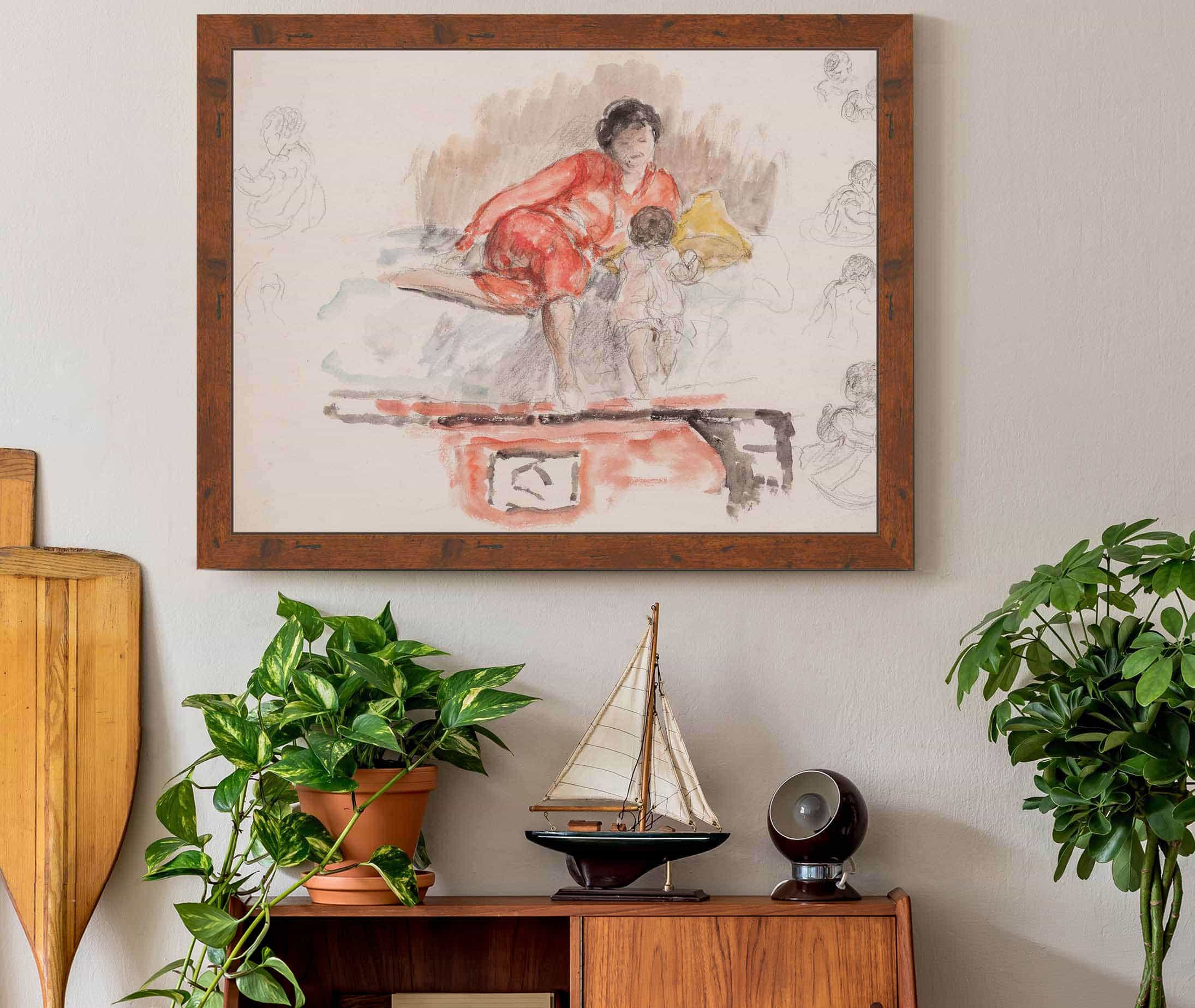 Study Of Mother And Child by Henri Lebasque - Image 3