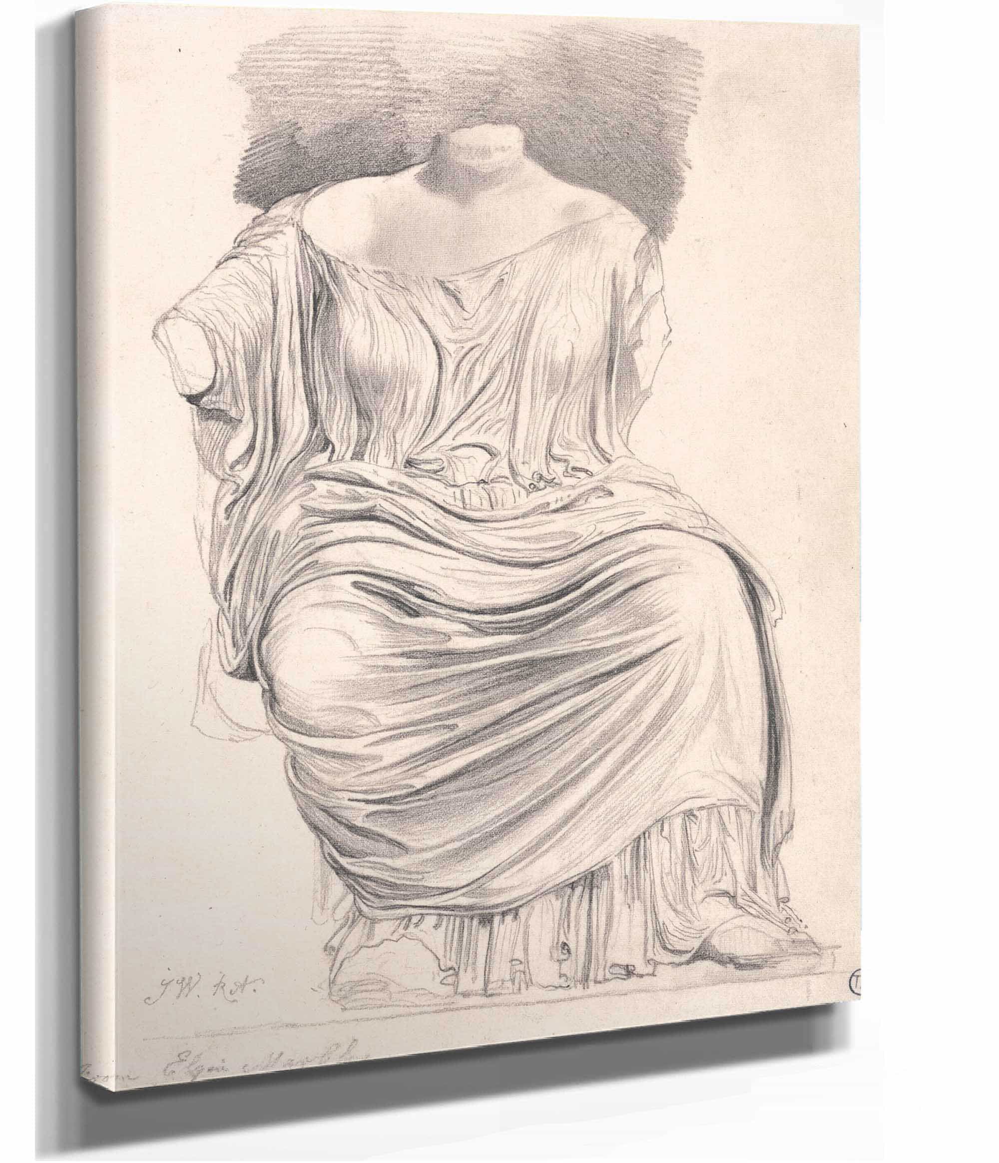 Study Of Sculpture From The Elgin Marbles by James Ward - Image 2