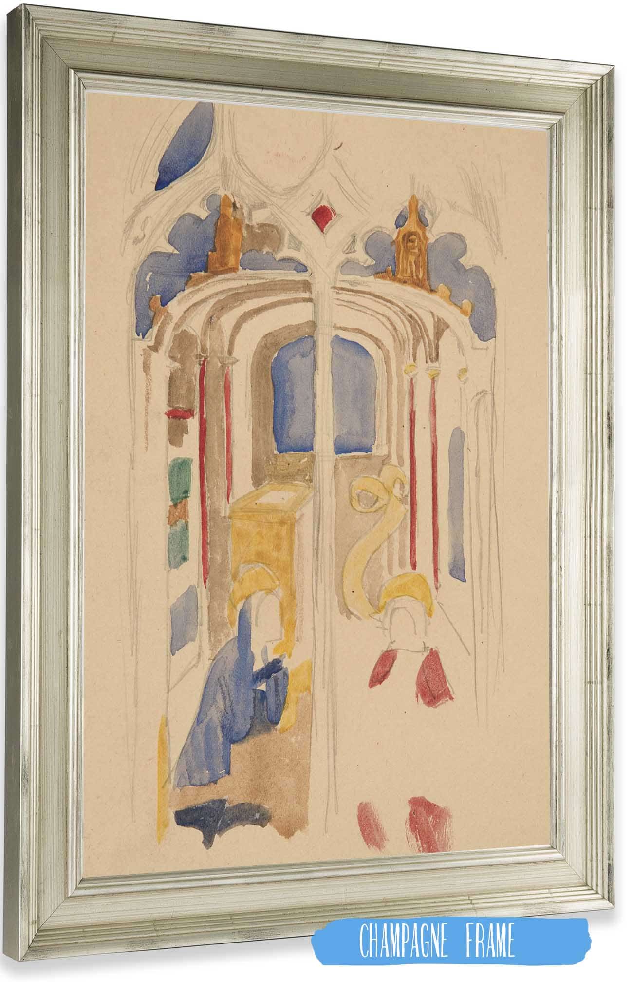 Study Of The Annunciation by Edwin Austin Abbey