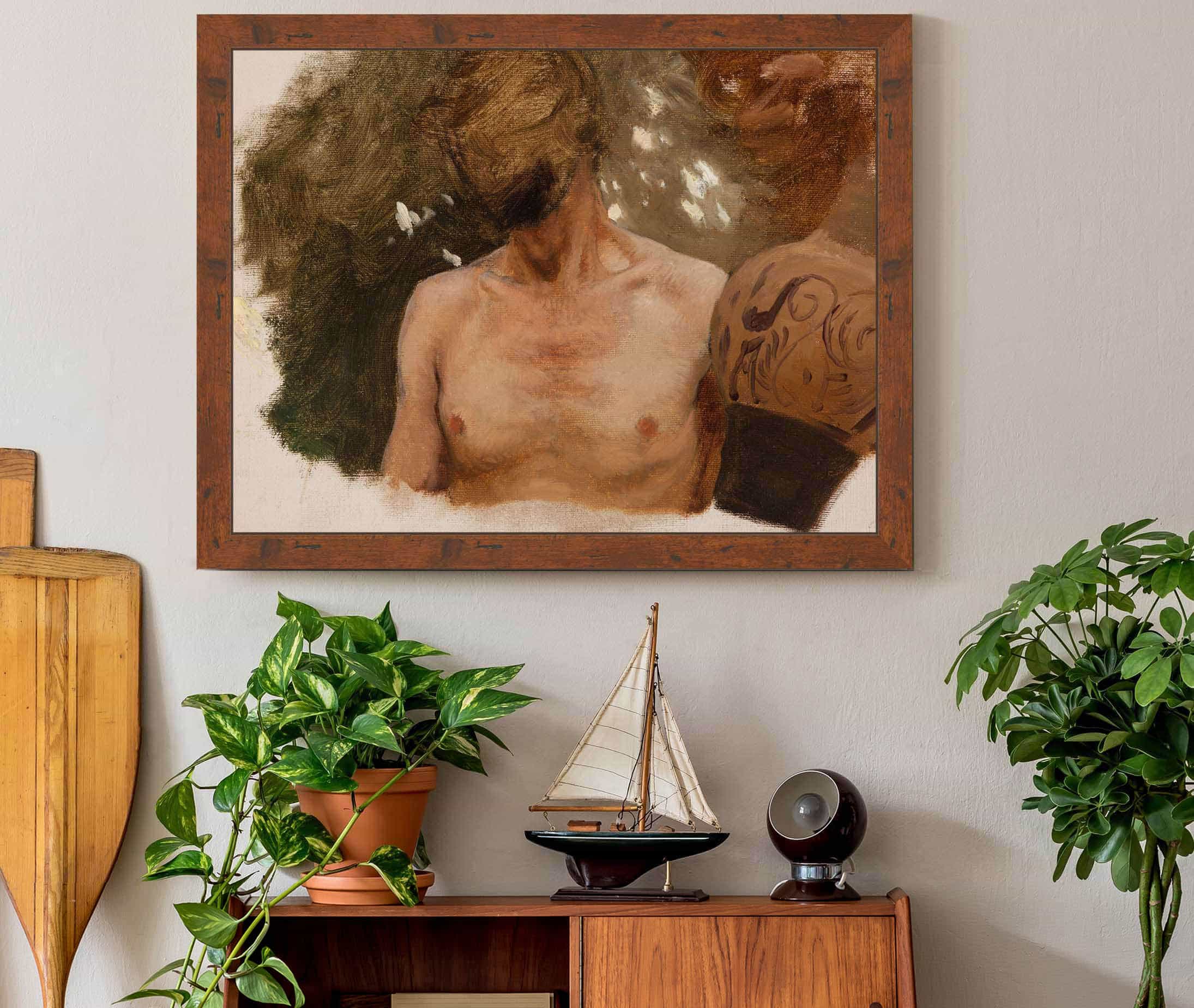 Study Of The Bust Of A Naked Youth With A Vase by Henryk Siemiradzki - Image 3