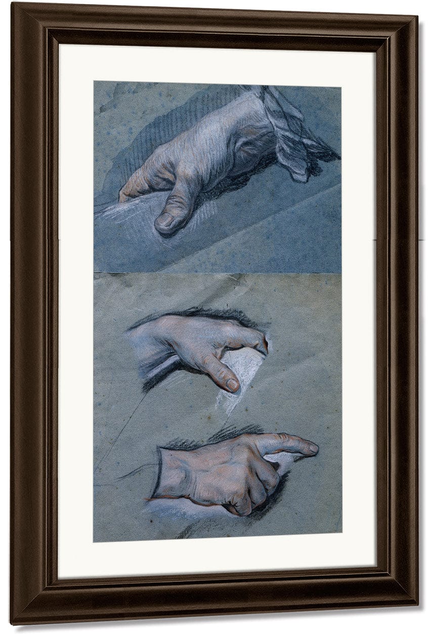 Study Of The Hands Of A Man By Maurice Quentin De La Tour - Image 4