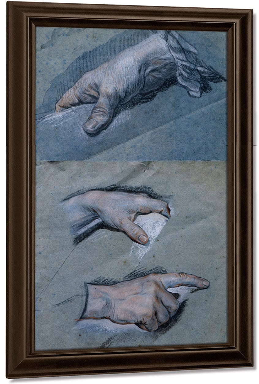 Study Of The Hands Of A Man By Maurice Quentin De La Tour - Image 5