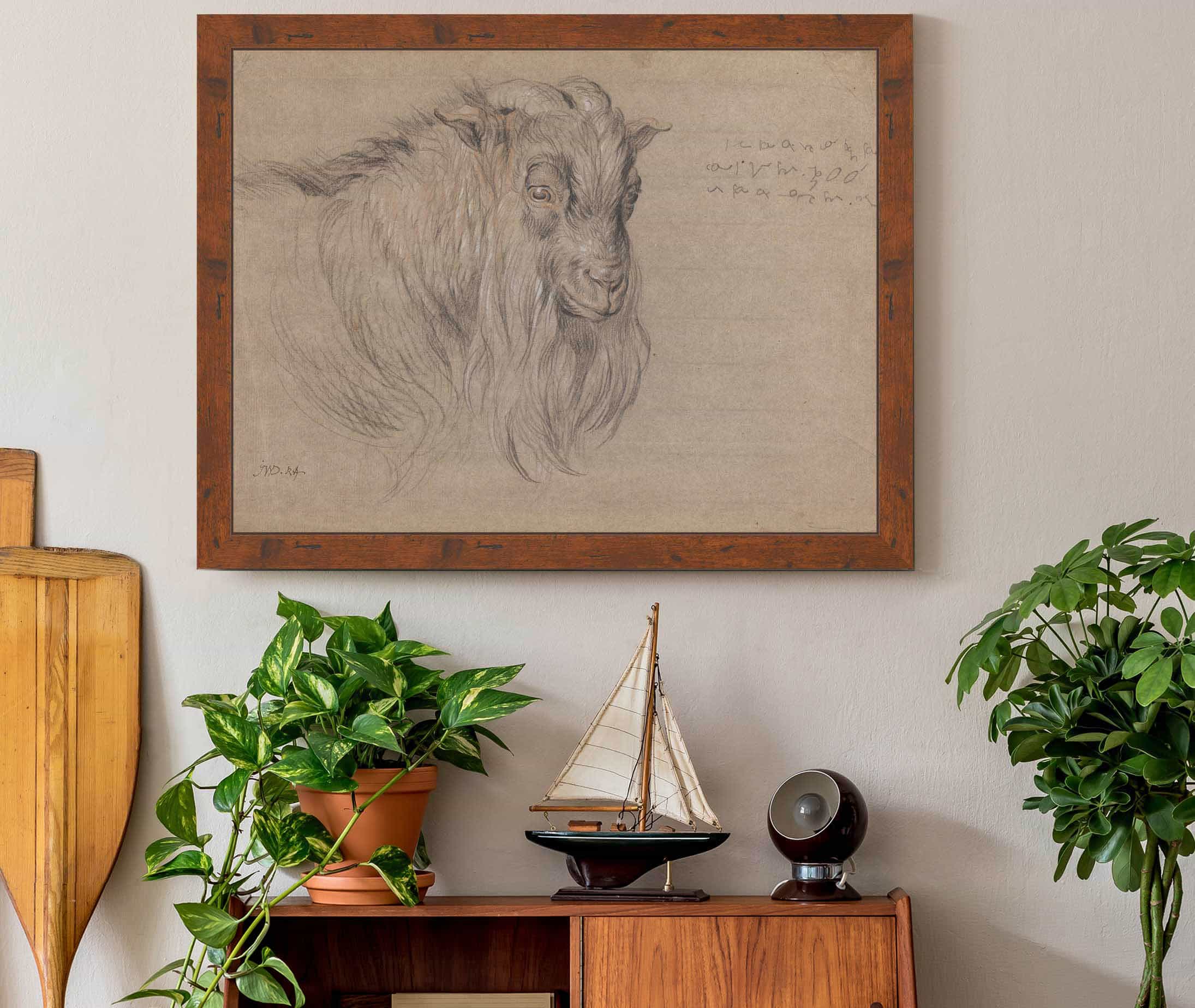 Study Of The Head Of A Ram by James Ward - Image 3