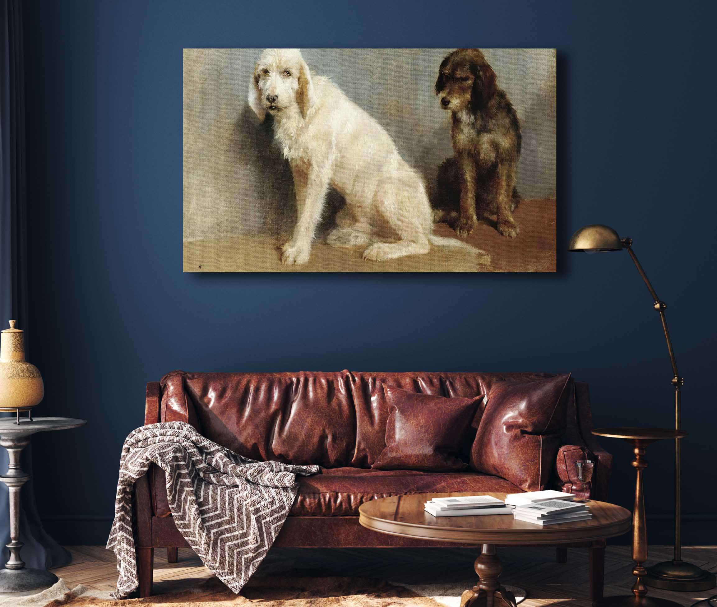 Study Of Two Dogs by Rosa Bonheur - Image 4