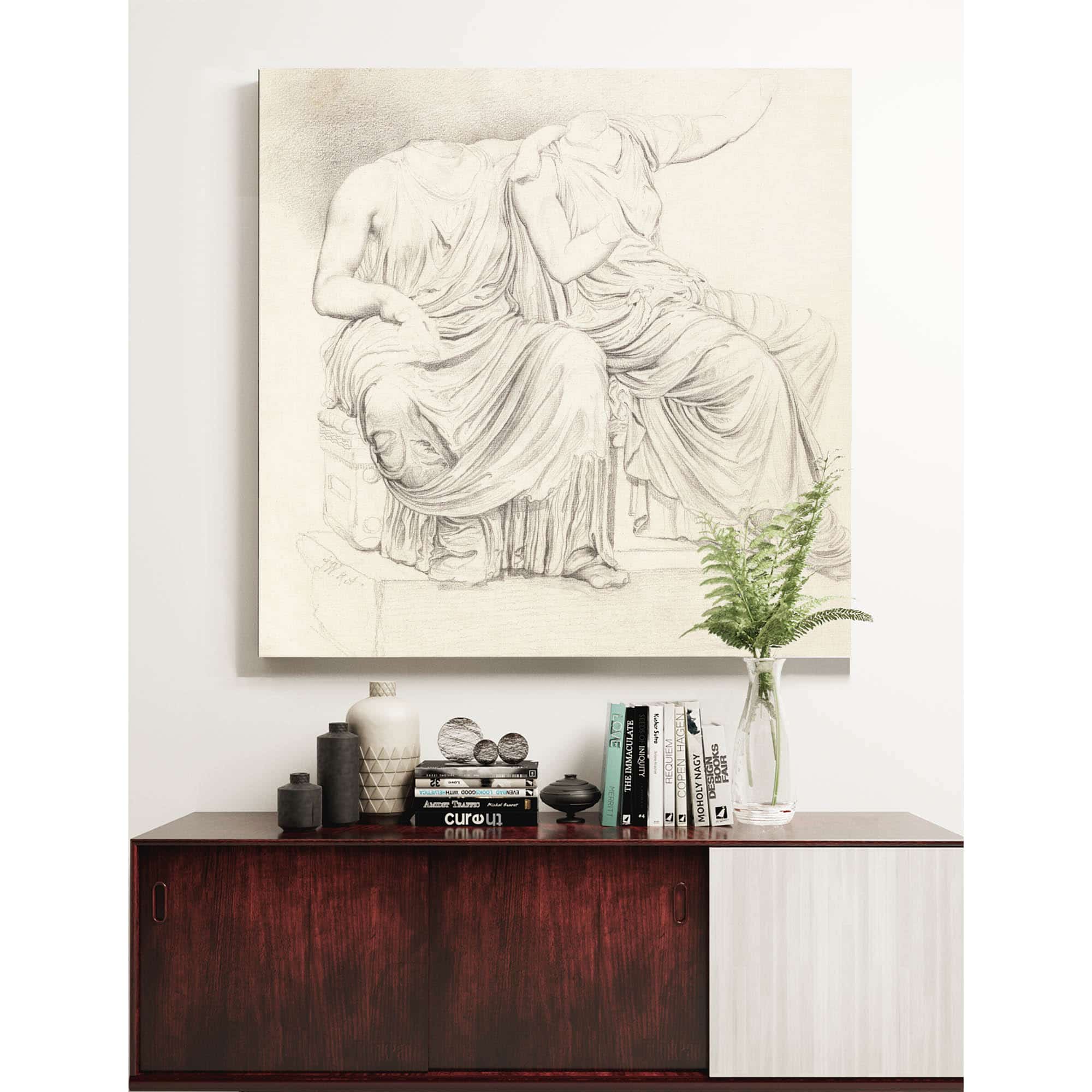 Study Of Two Headless Classical Statues by James Ward - Image 4