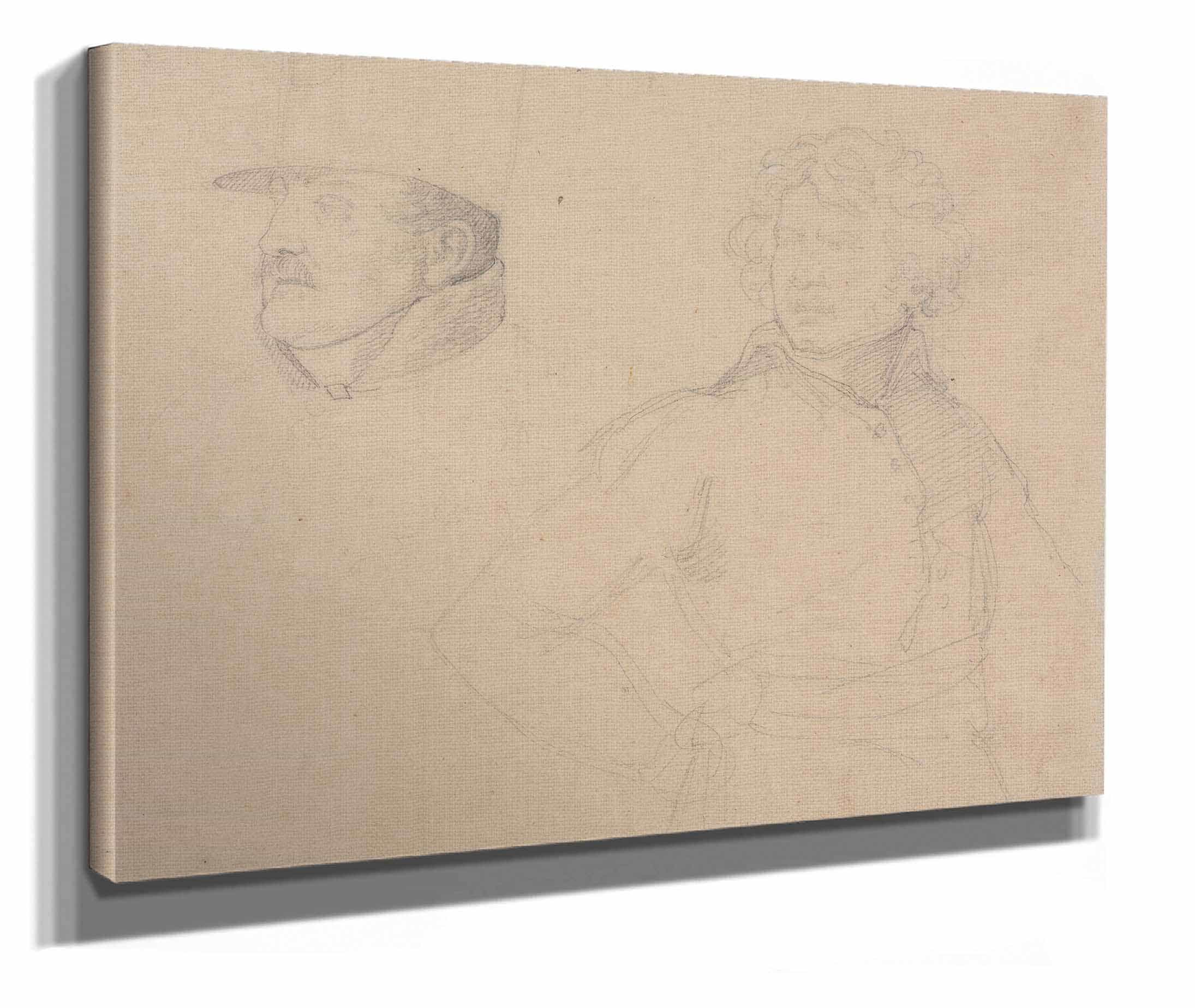 Study Of Two Soldiers by Theodore Gericault - Image 2