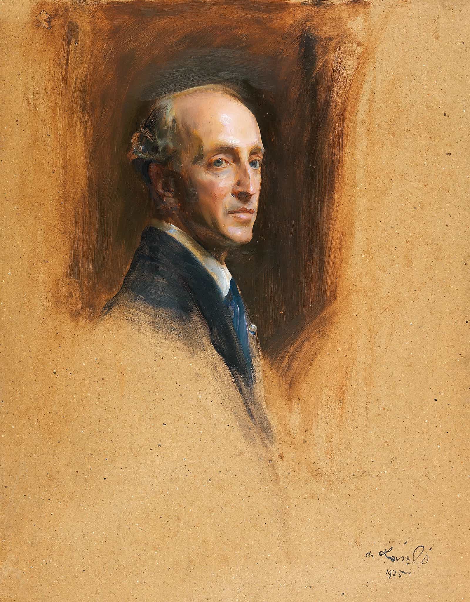 Study Portrait Of Baron Georg Franckenstein by Philip Alexius De Laszlo - Image 2