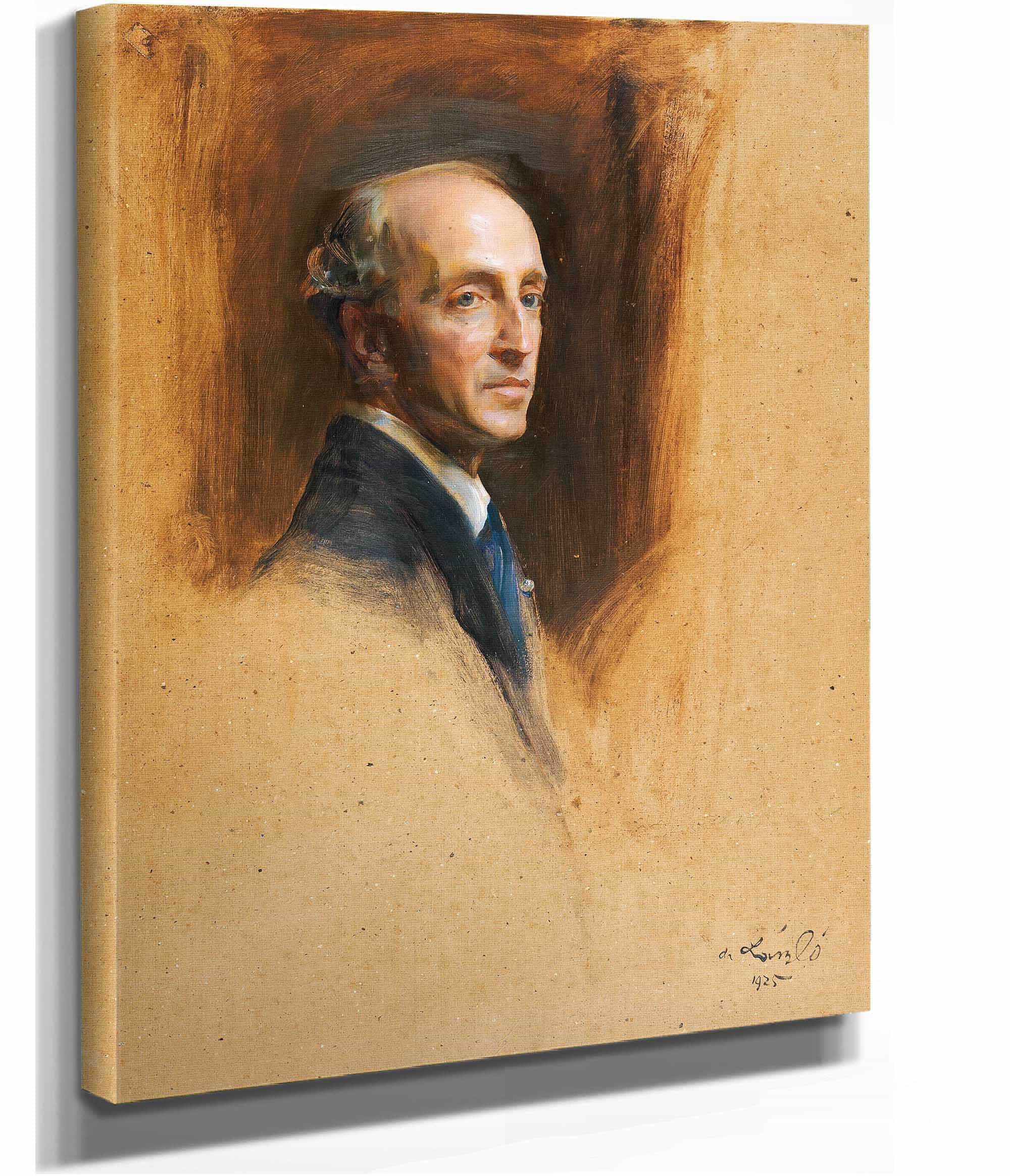 Study Portrait Of Baron Georg Franckenstein by Philip Alexius De Laszlo - Image 4