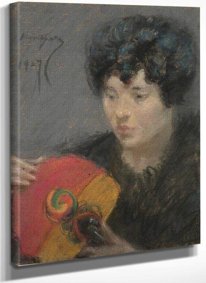 Study With Fan By Alice Pike Barney