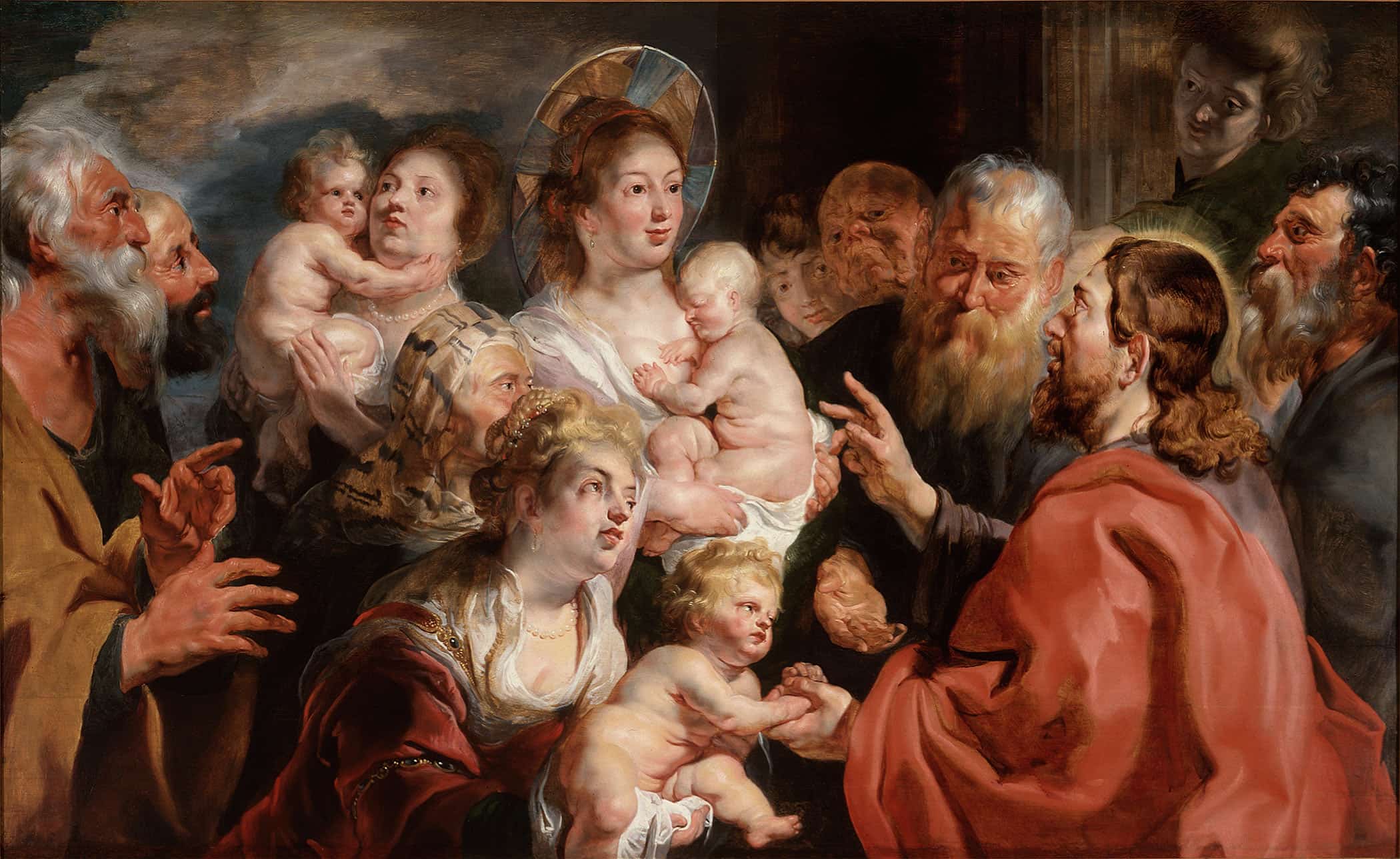 Suffer The Little Children To Come Unto Me by Jacob Jordaens - Image 2