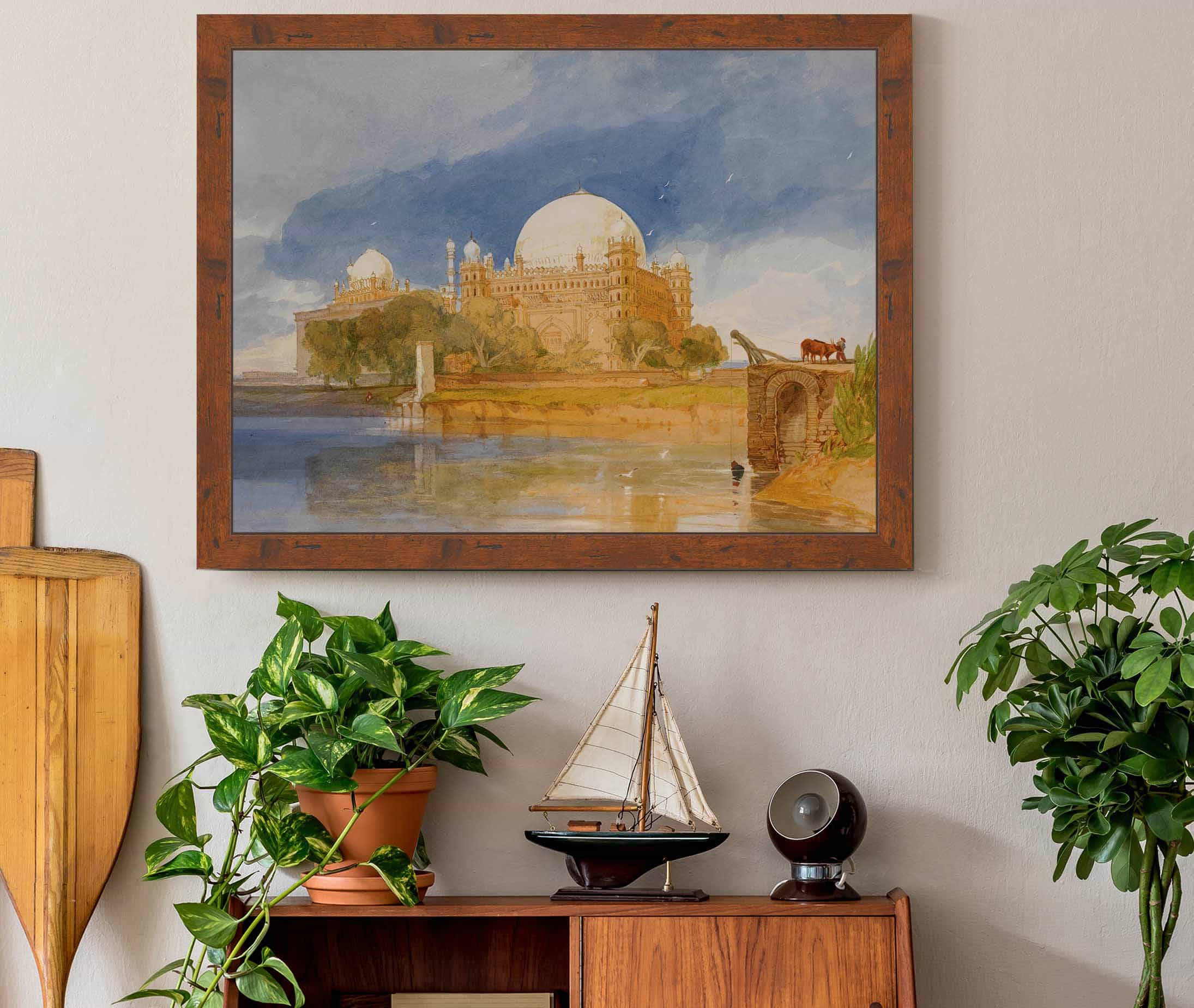 Sultan Mahamed Shahs Tomb Bejapore India by John Sell Cotman - Image 3