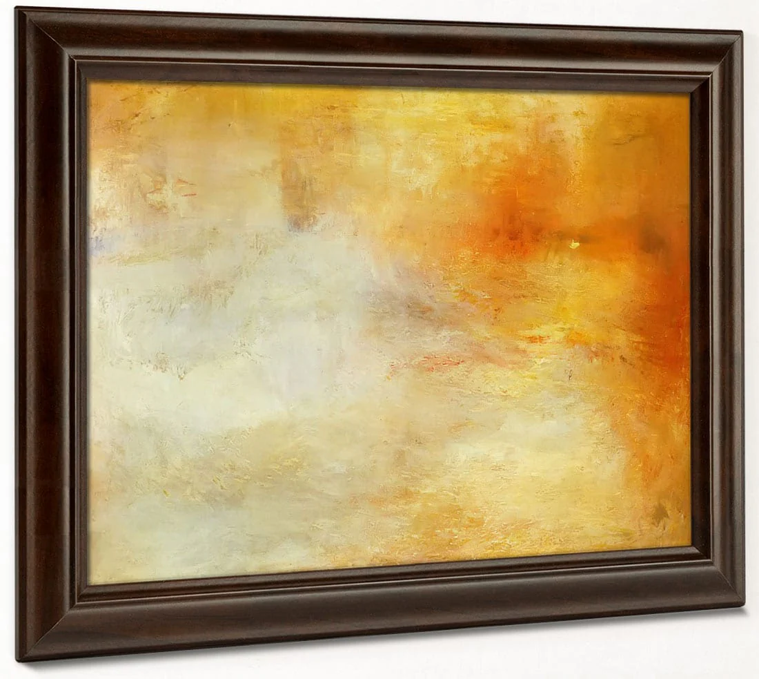 Sun Setting Over A Lake By Jwm Turner - Image 6