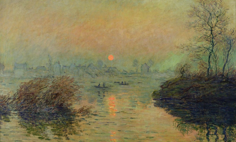 Sun Setting Over The Seine At Lavacourt. Winter Effect By Claude Monet - Image 7
