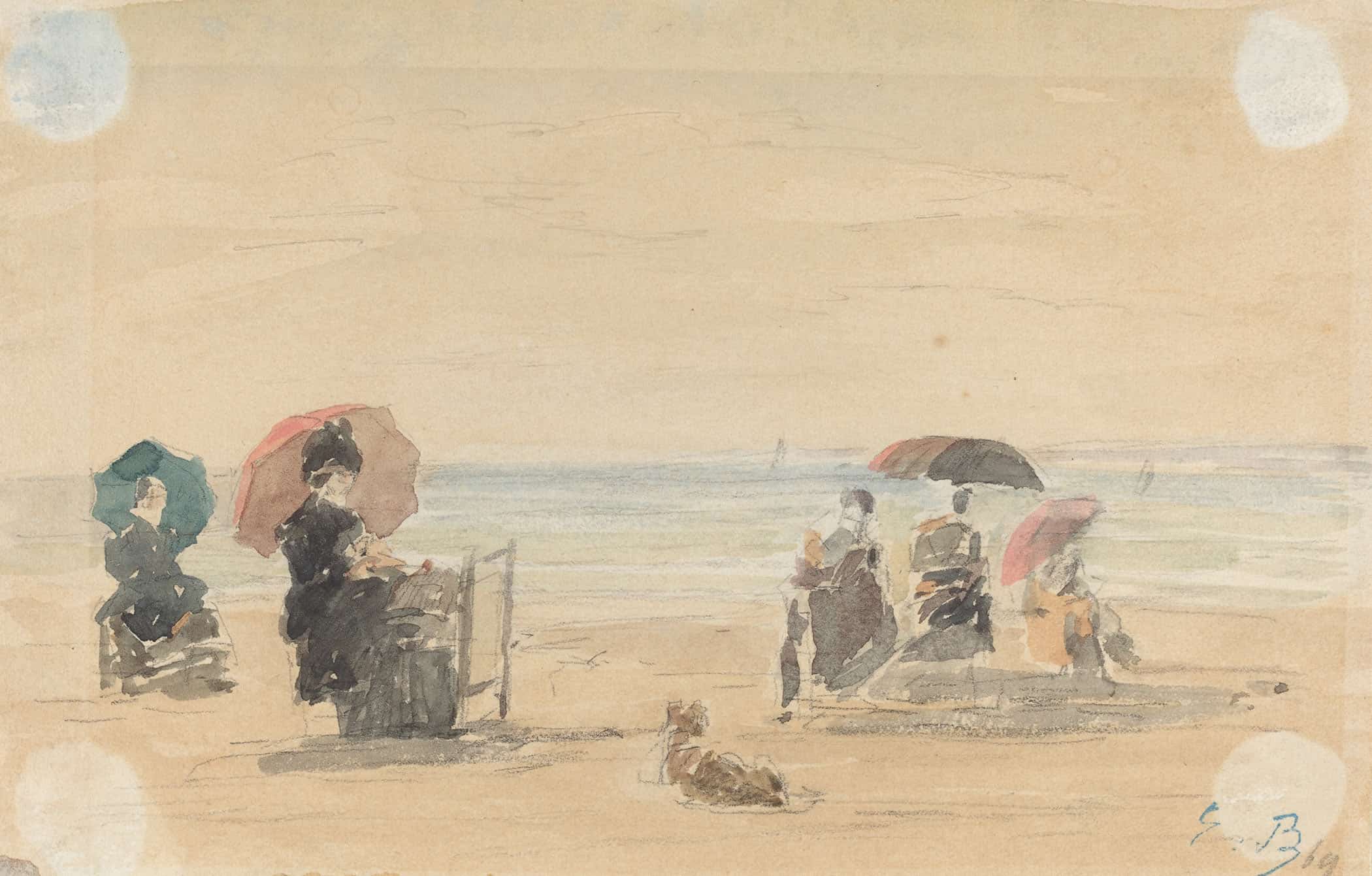 Sun Shades Trouville by Eugene Boudin - Image 2