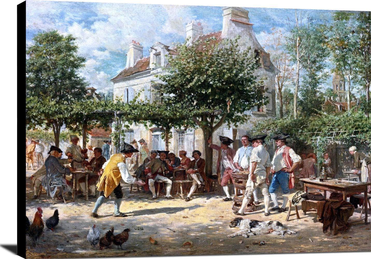 Sunday In Poissy Painting Jean Louis Ernest Meissonier Canvas Art - Image 2