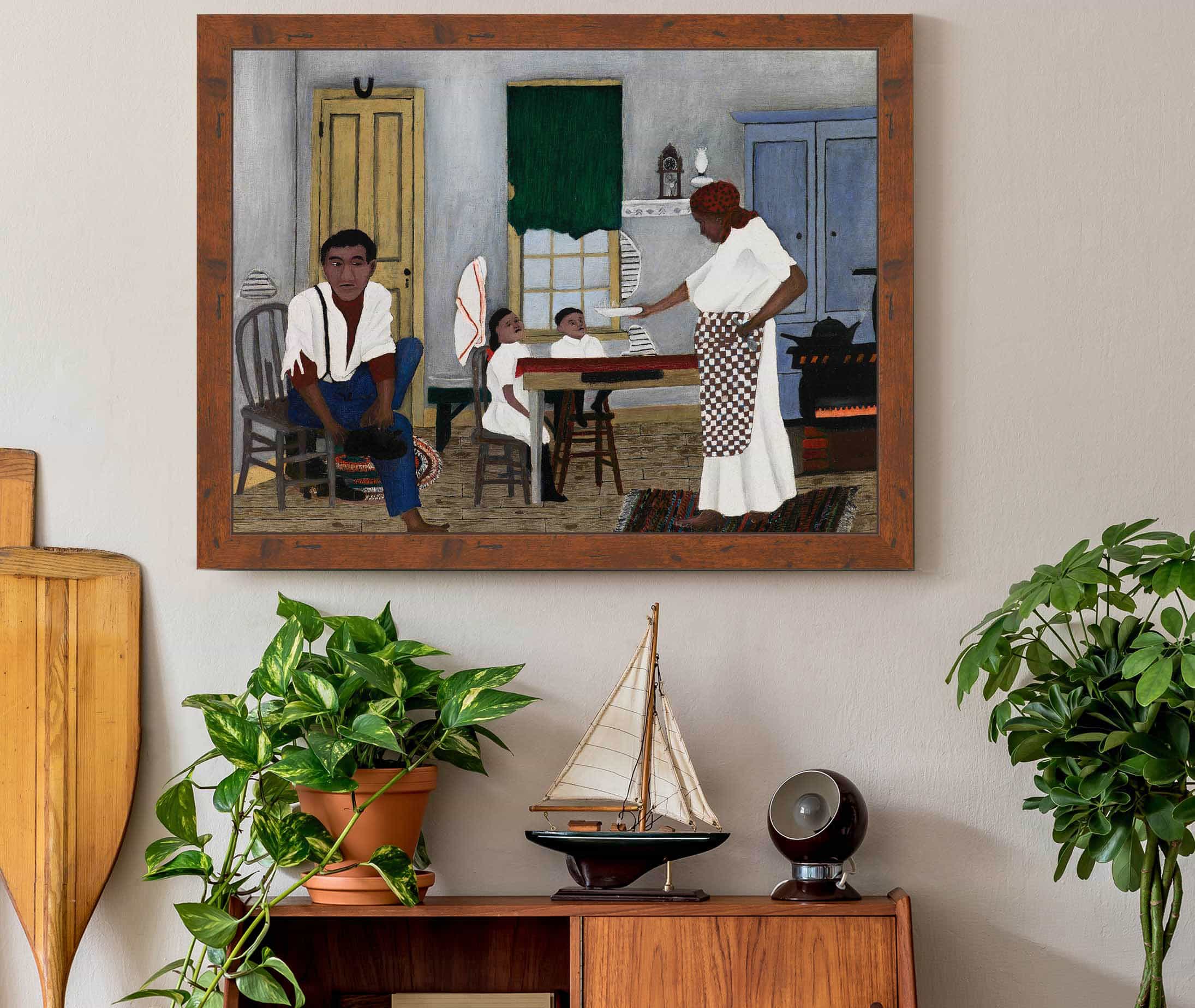 Sunday Morning Breakfast by Horace Pippin - Image 3