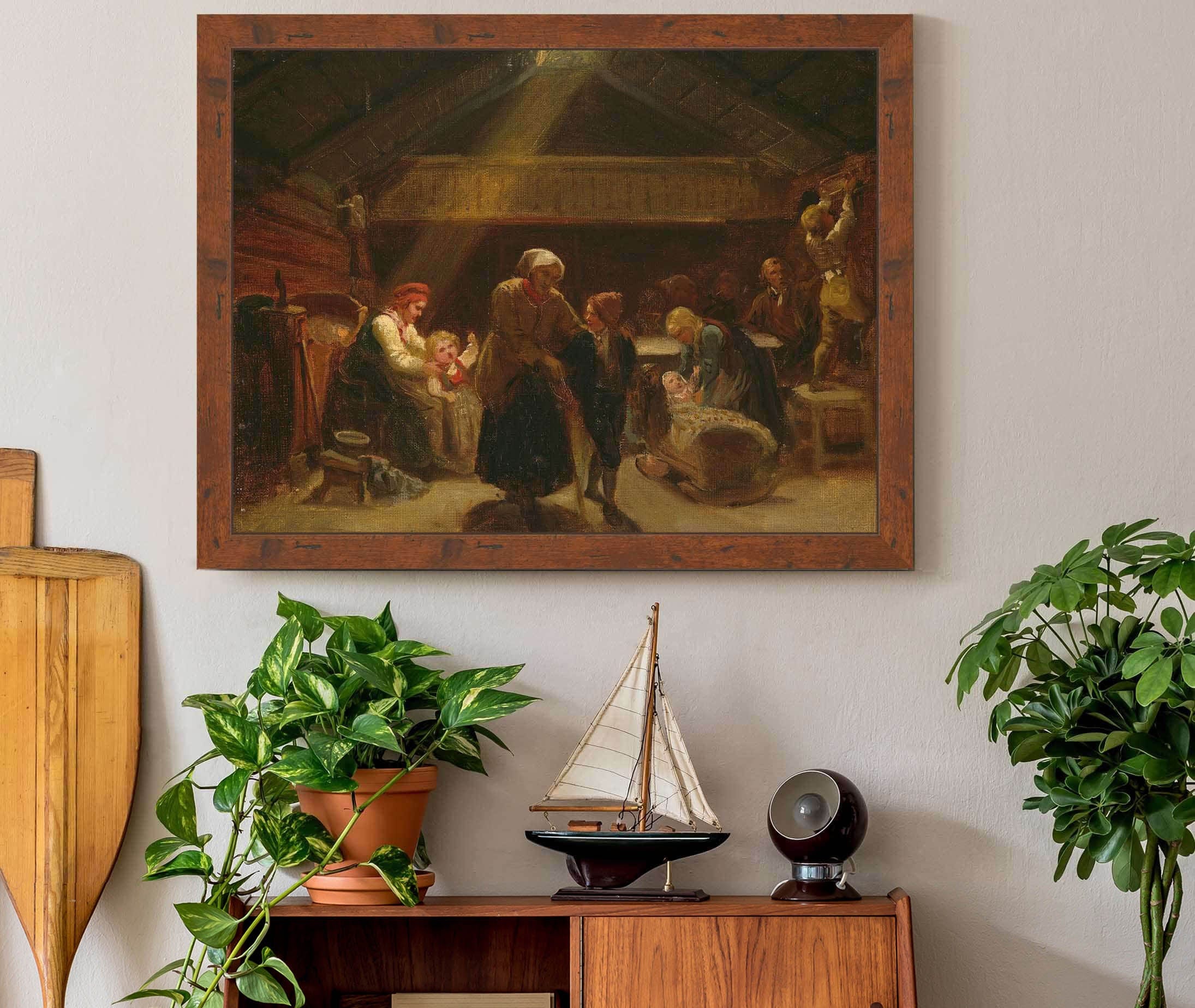 Sunday Morning In A Farmers House by Adolph Tidemand - Image 3