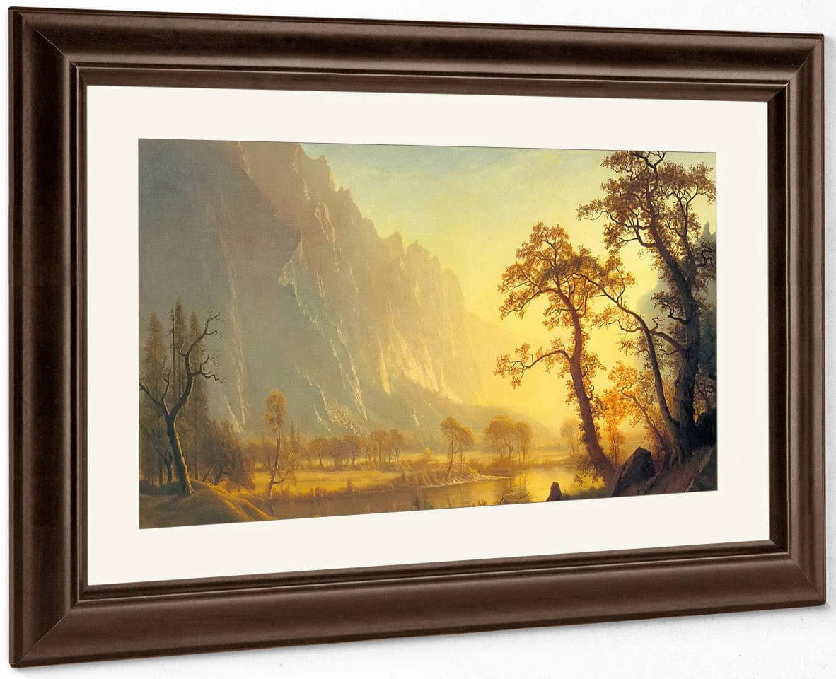Sunrise Yosemite Valley By Albert Bierstadt - Image 3