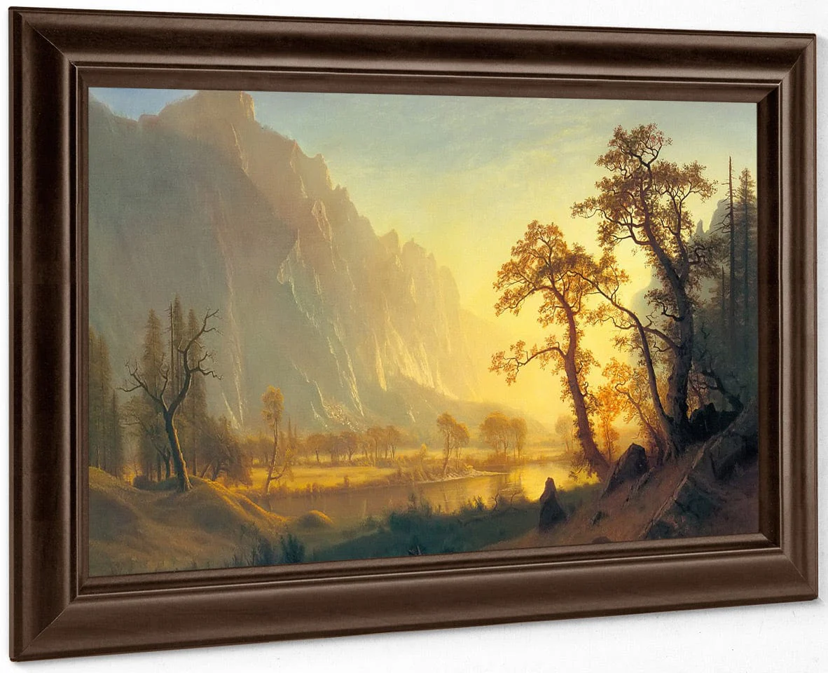 Sunrise Yosemite Valley By Albert Bierstadt - Image 4