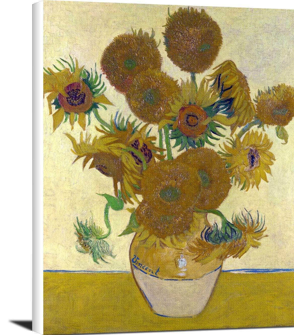 Sunflowers Painting Vincent Van Gogh Canvas Art