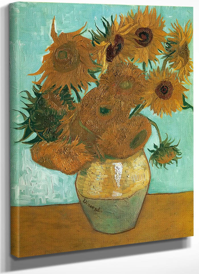 Sunflowers By Vincent Van Gogh By 01