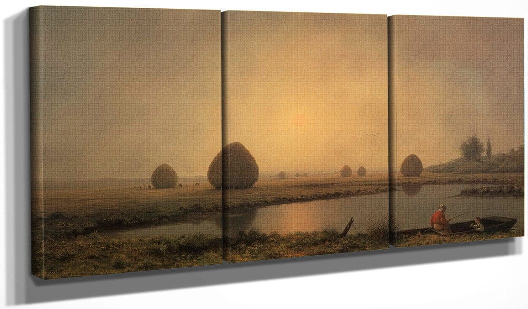 Sunrise On The Marshes By Martin Johnson Heade