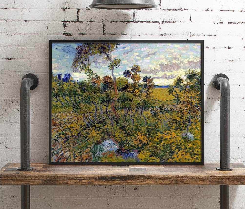 Sunset At Montmajour Painting Vincent Van Gogh Canvas Art - Image 4