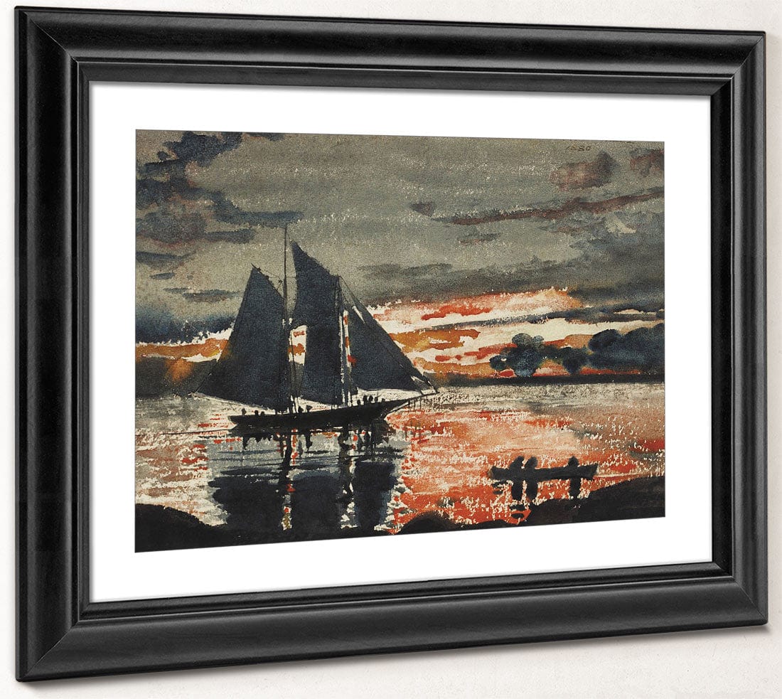 Sunset Fires By Winslow Homer - Image 4