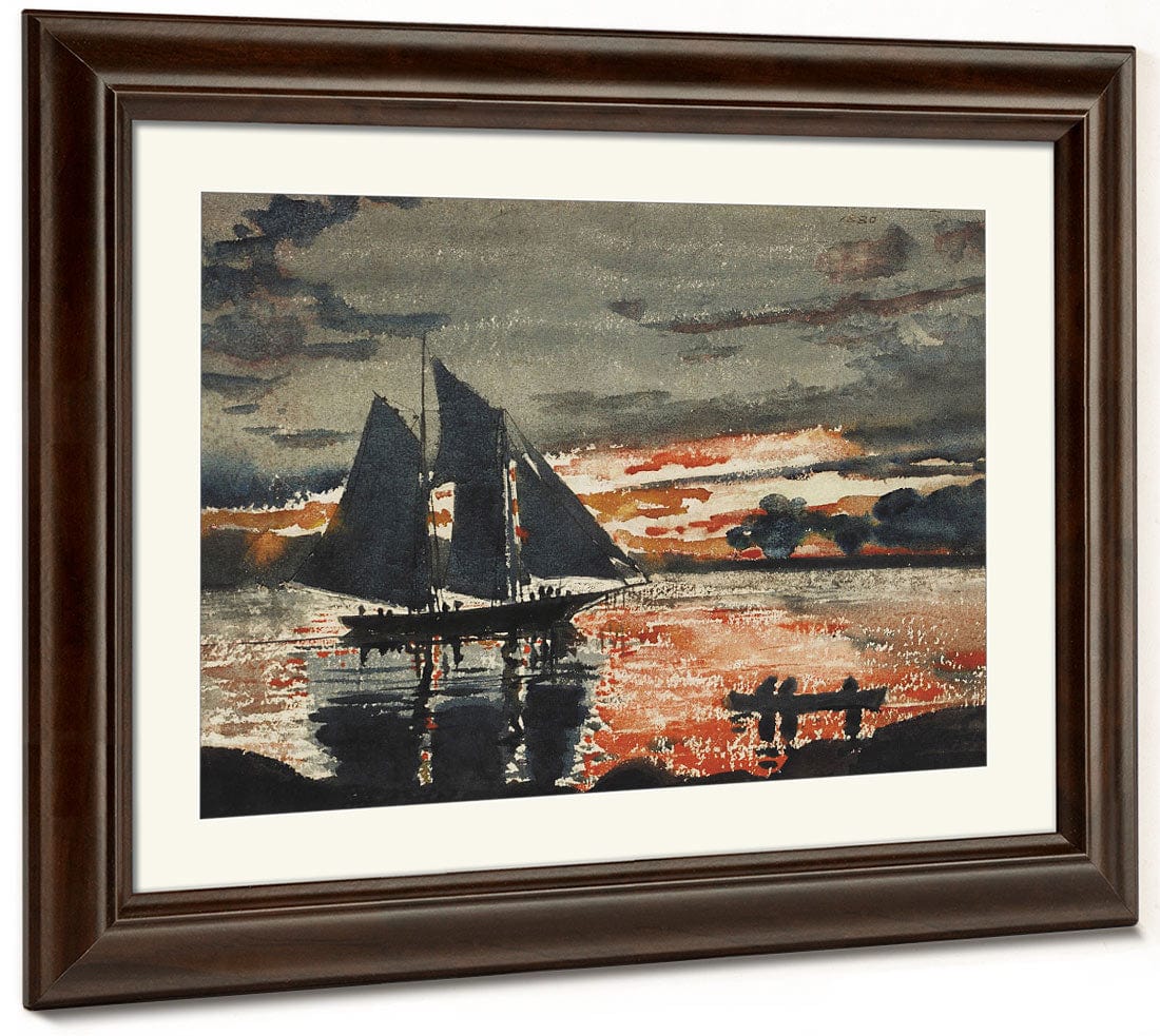 Sunset Fires By Winslow Homer - Image 5