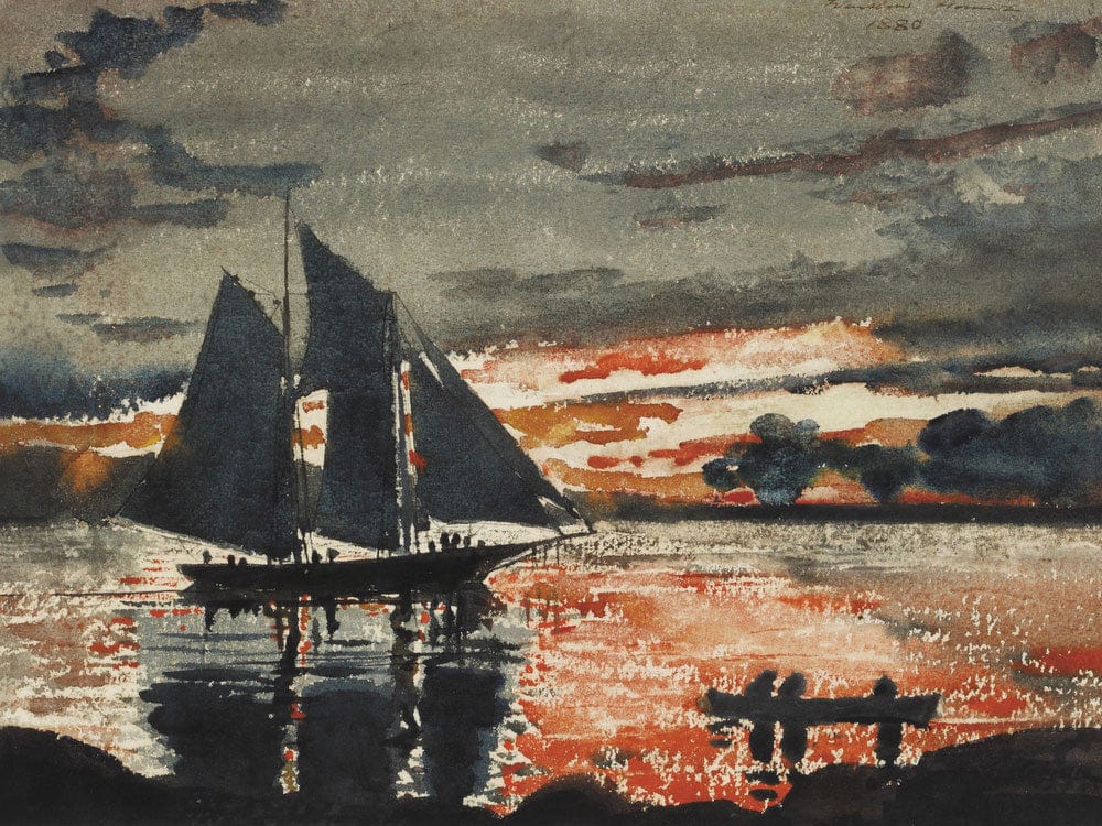 Sunset Fires By Winslow Homer - Image 7