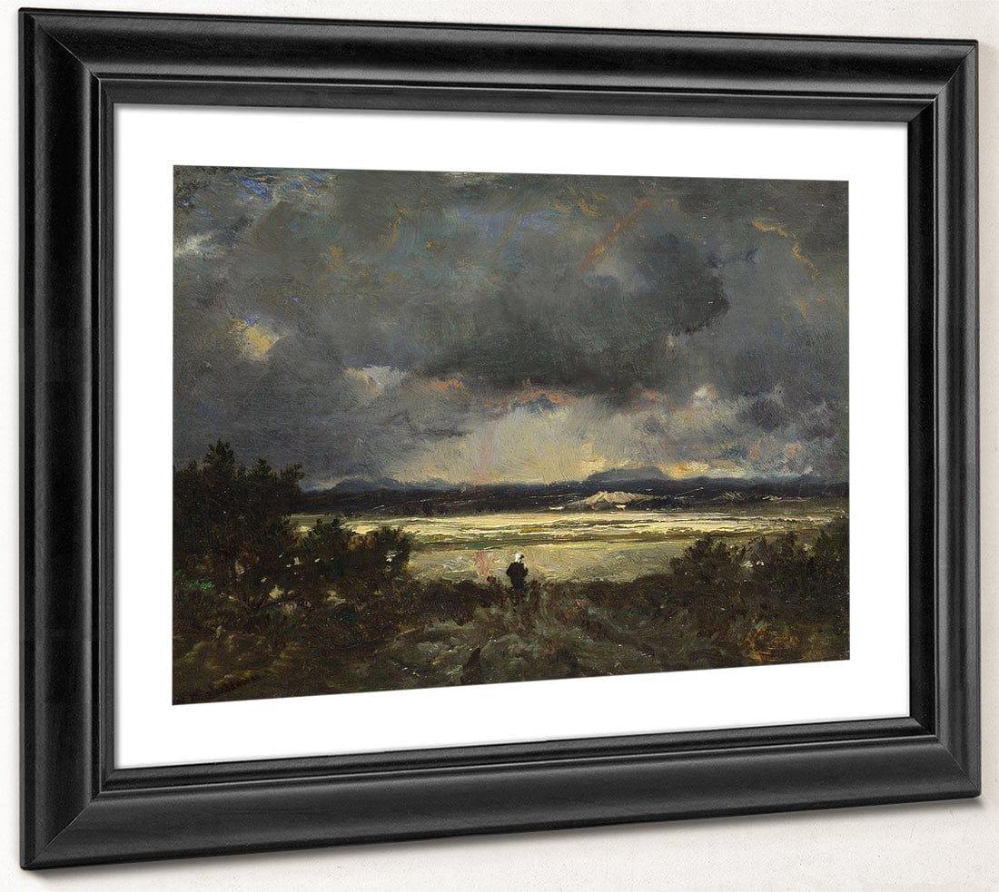 Sunset In The Auvergne 1844 By Theodore Rousseau - Image 4