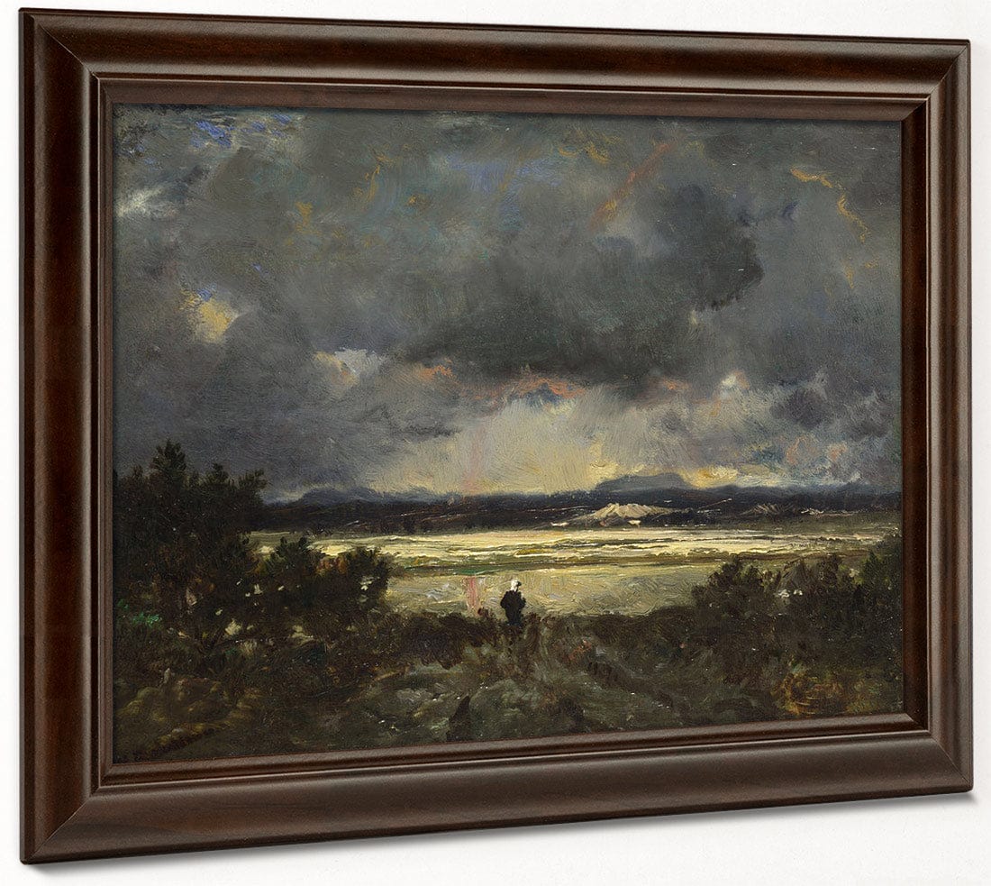 Sunset In The Auvergne 1844 By Theodore Rousseau - Image 6
