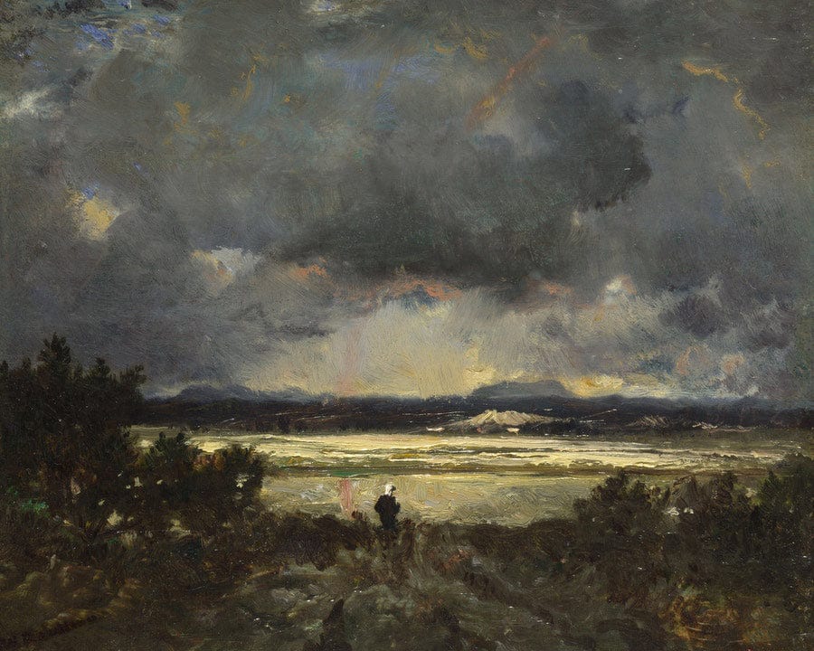 Sunset In The Auvergne 1844 By Theodore Rousseau - Image 7