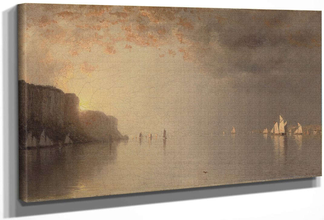 Sunset On The Hudson By Sanford Robinson Gifford