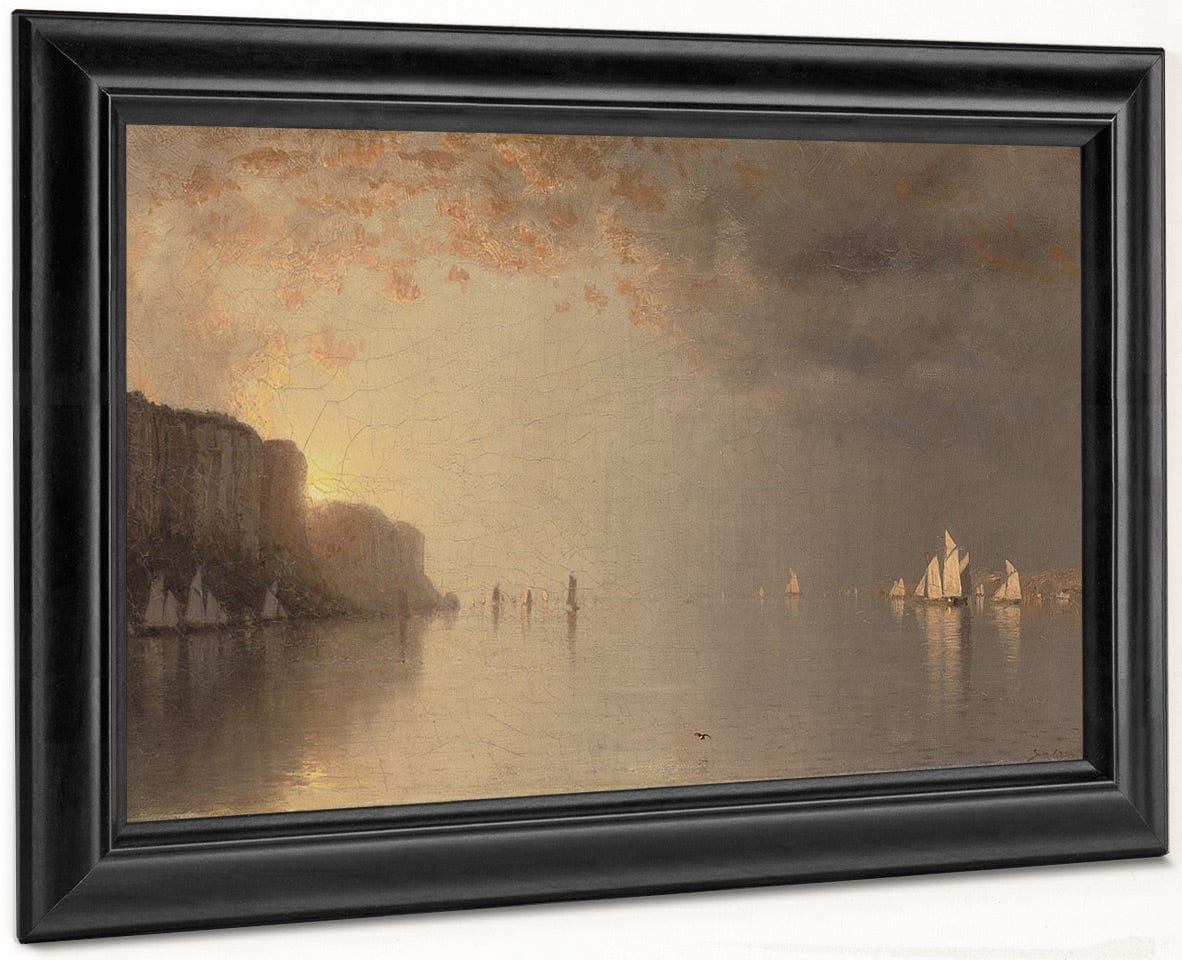 Sunset On The Hudson By Sanford Robinson Gifford - Image 8