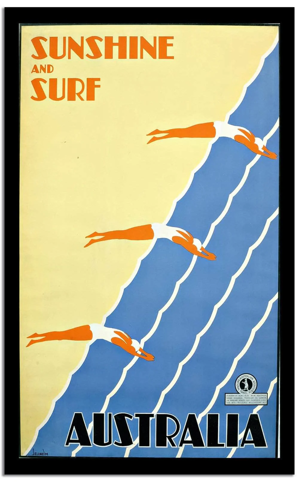 Sunshine And Surf Vintage Poster - Image 2