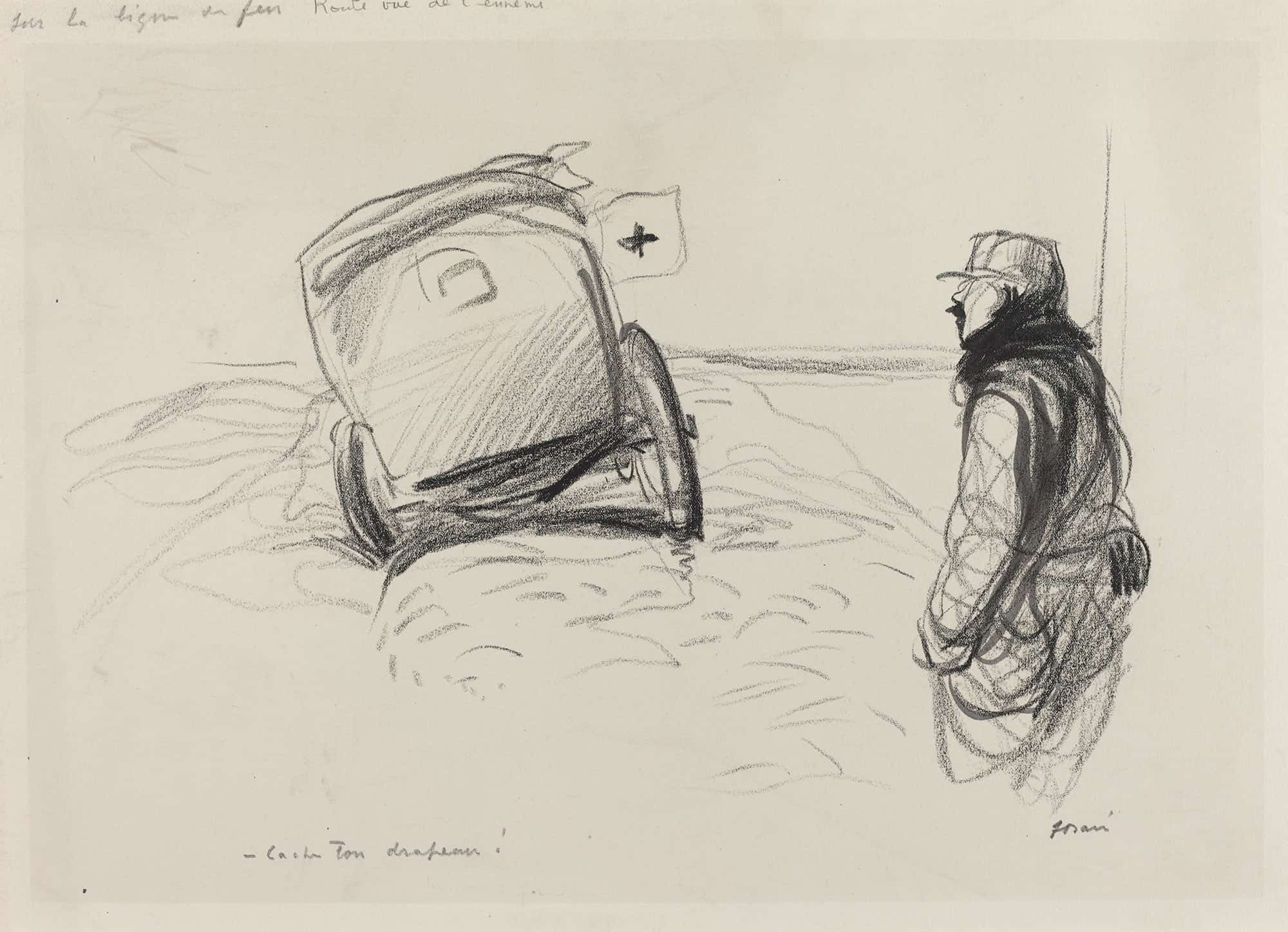 Sur La Ligne De Feu by Jean Louis Forain