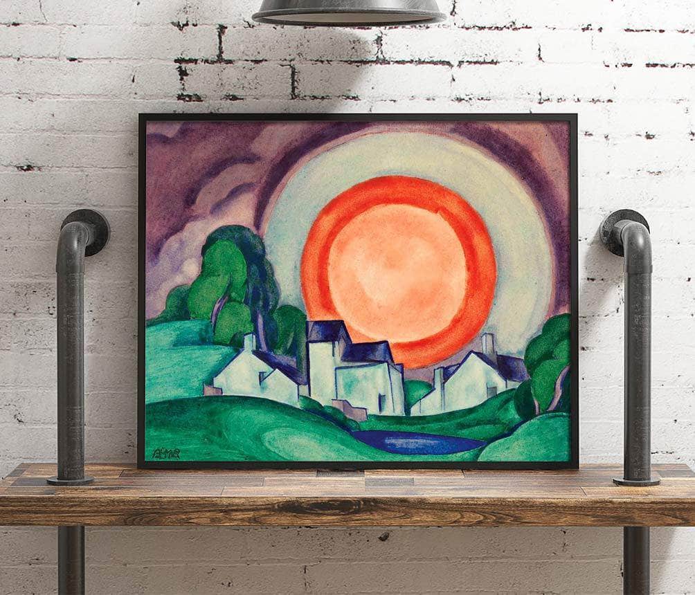 Surprise May Moon Painting Oscar Bluemner Canvas Art - Image 4