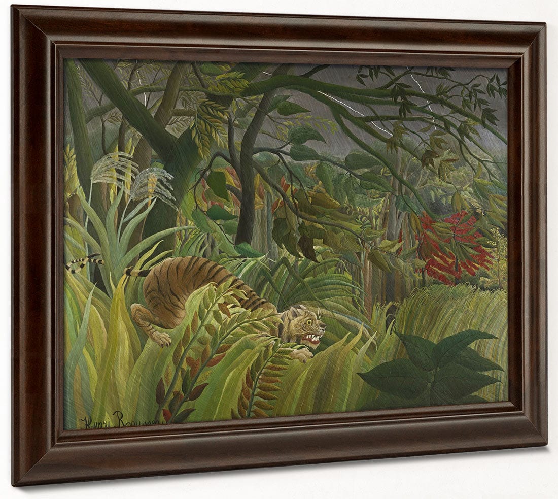 Surprised! By Henri Julien Felix Rousseau - Image 4