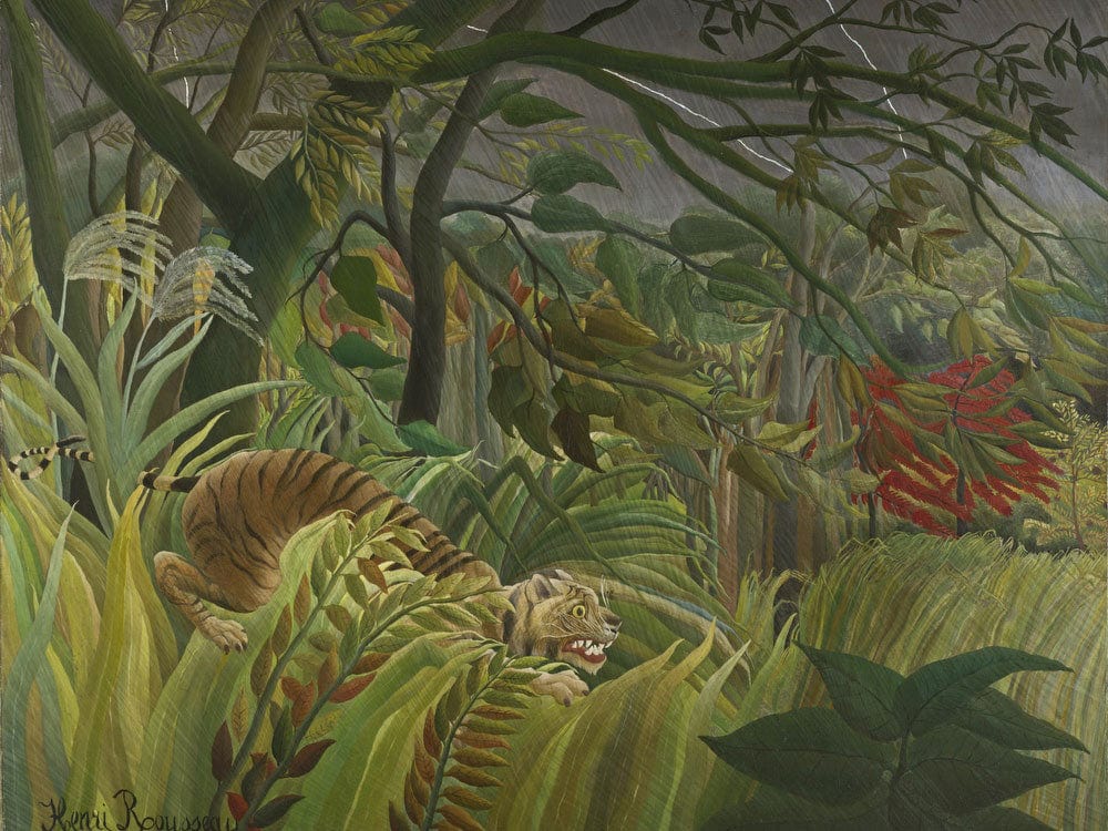 Surprised! By Henri Julien Felix Rousseau - Image 5