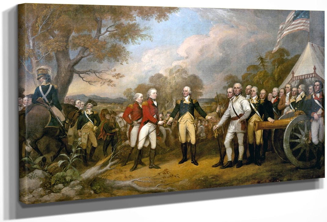 Surrender By Of General Burgoyne By John Trumbull