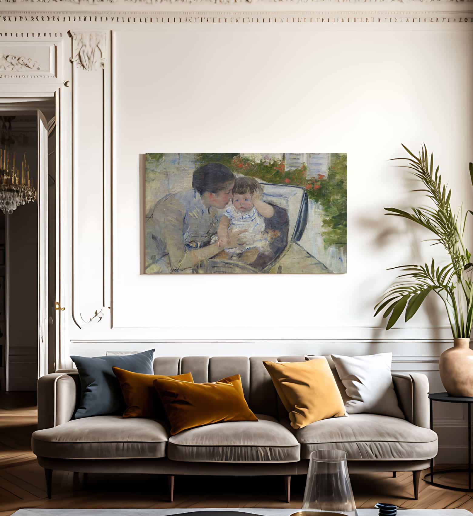 Susan Comforting The Baby By Mary Cassatt - Image 3