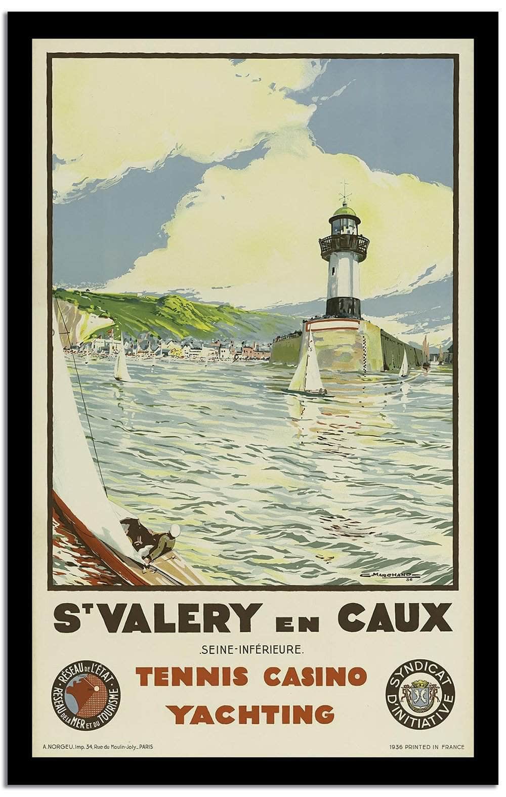 S' Valery En Caux Vintage Poster - Image 2