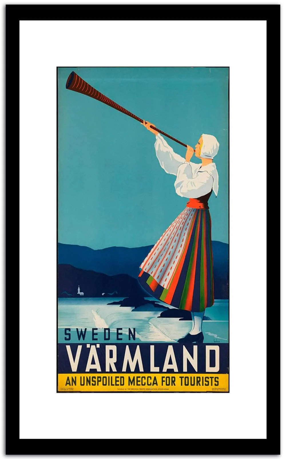 Sweden Var Mlalo Vintage Poster