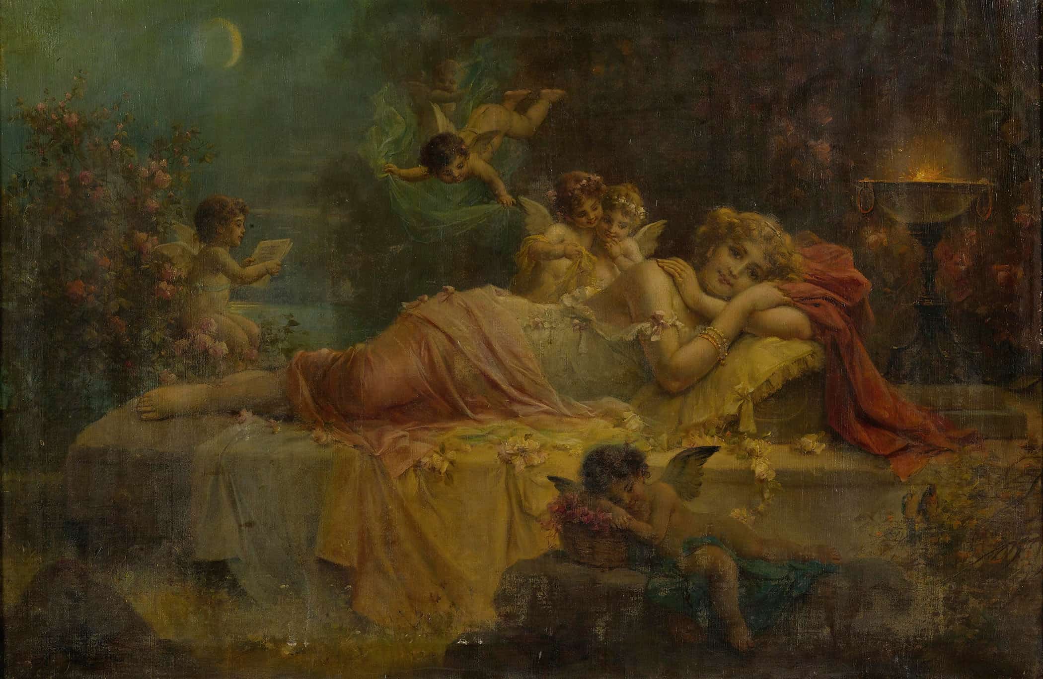 Sweet Dreams by Hans Zatzka - Image 2