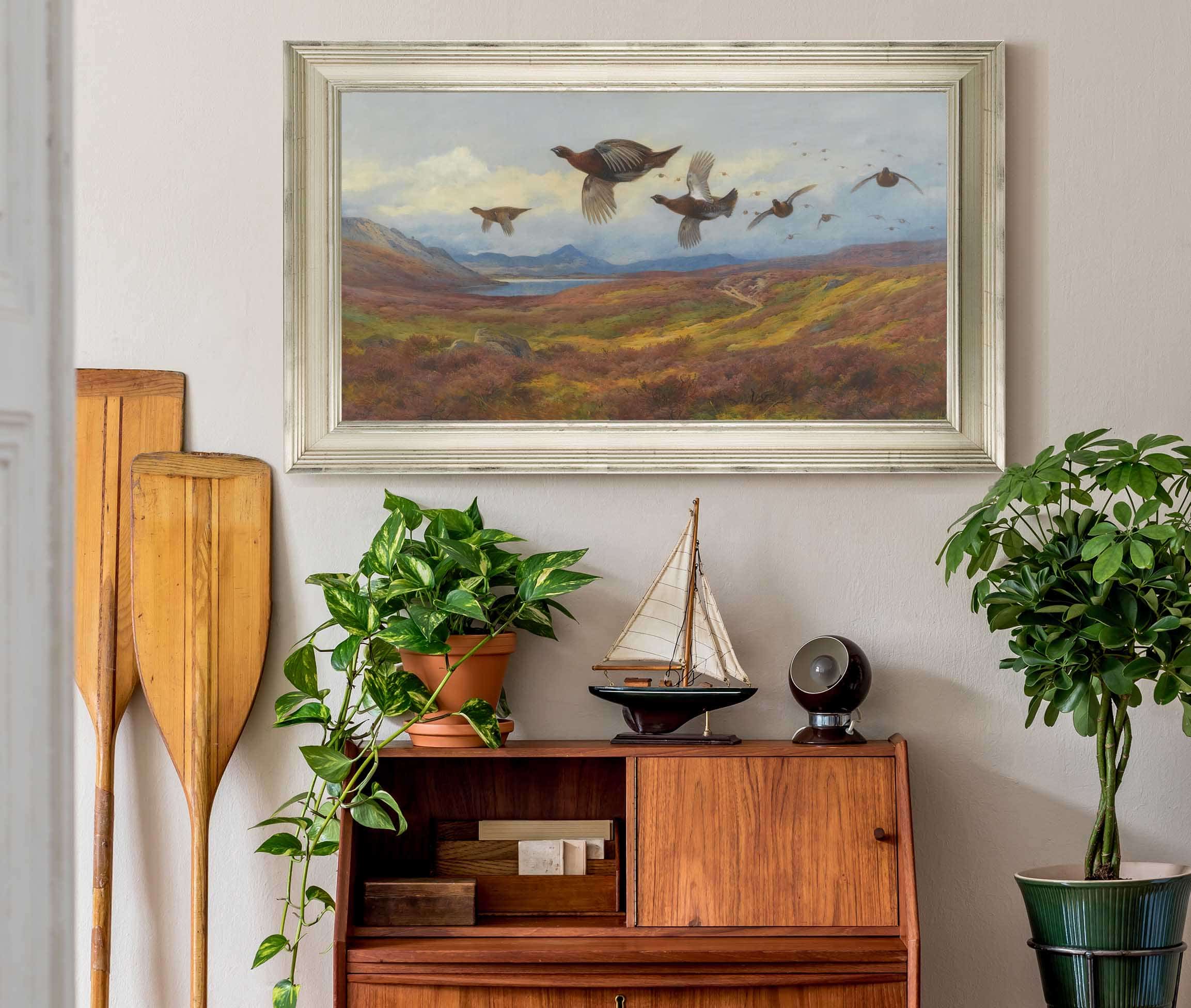 Swerving From The Guns Red Grouse by Archibald Thorburn - Image 6