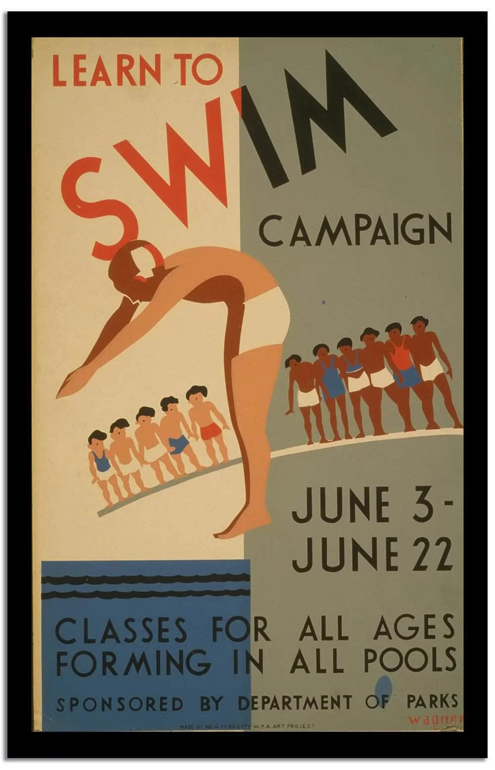 Swim Vintage Poster - Image 2
