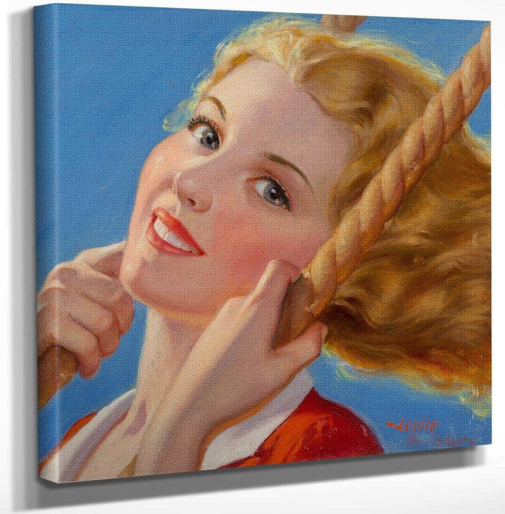 Swinging Girl Liberty Magazine Cover August 27 1932 By Leslie Thrasher