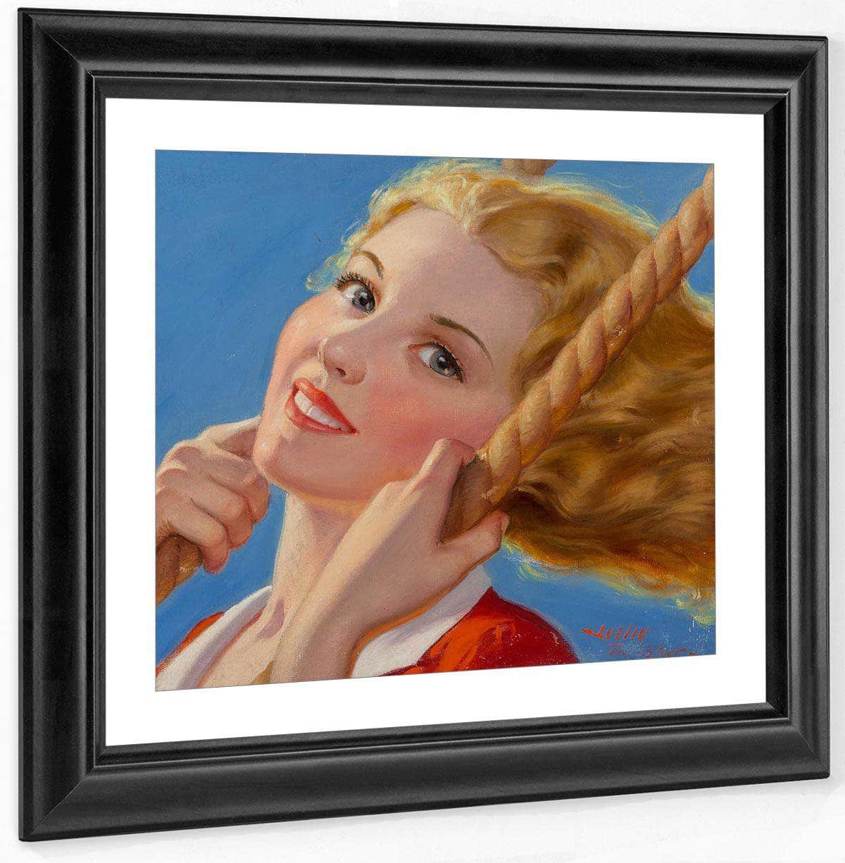 Swinging Girl Liberty Magazine Cover August 27 1932 By Leslie Thrasher - Image 2